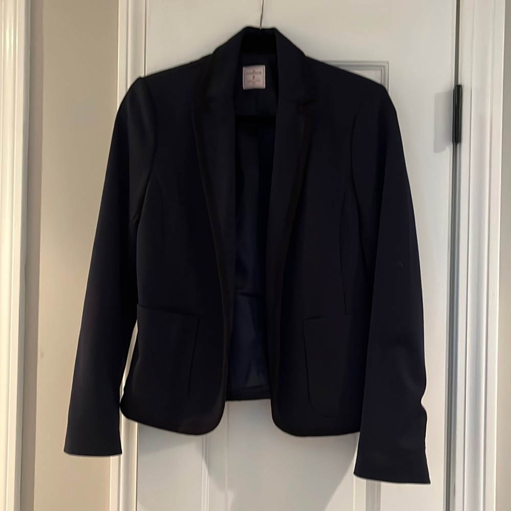 Gap Blazer, navy with black piping